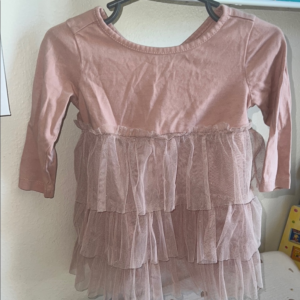 GAP Pink Ruffle Dress 12-18